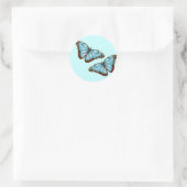 Wild Butterflies Ronde Sticker (Tas)