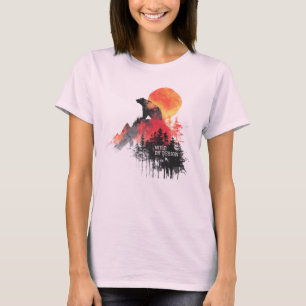 Wild by Design – Abstracte Beer & Bergwildernis T-shirt