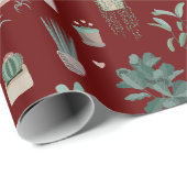Wild Cactus Pattern Cadeaupapier (Rol Hoek)