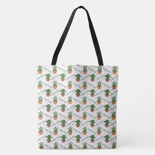 Wild Cactus Pattern Draagtas (Voorkant)