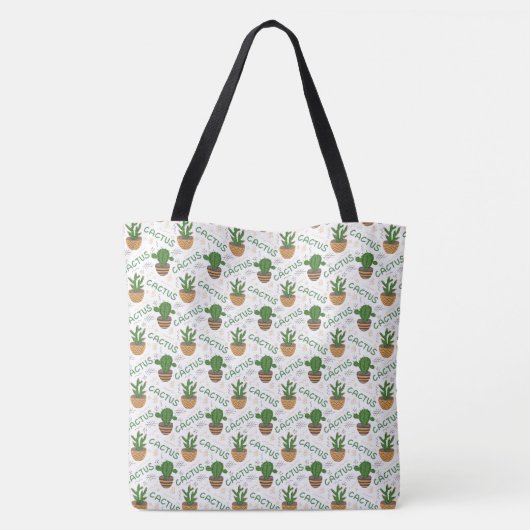 Wild Cactus Pattern Draagtas (Achterkant)