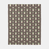 Wild Cactus Pattern Fleece Deken (Voorkant)
