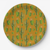 Wild Cactus Pattern Papieren Bordje (Voorkant)