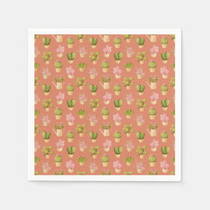 Wild Cactus Pattern Servet
