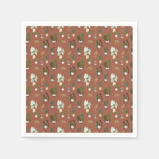 Wild Cactus Pattern Servet (Voorkant)