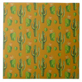 Wild Cactus Pattern Tegeltje (Voorkant)