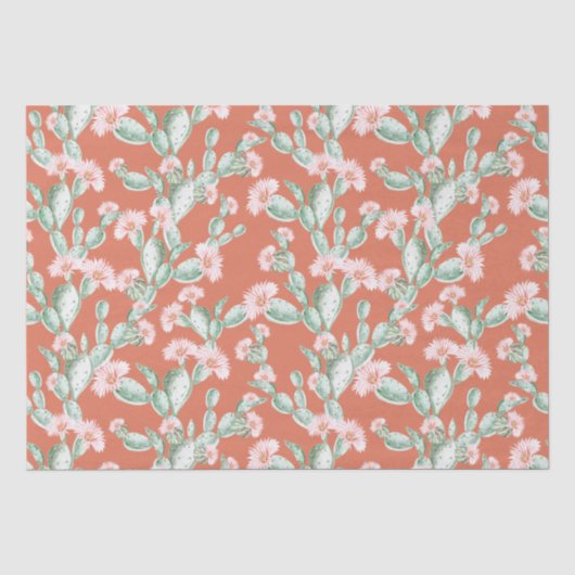 Wild Cactus Pattern Tissuepapier (Voorkant)