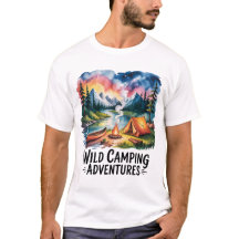Wild Camping Adventures Waterverf Design