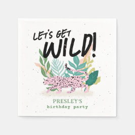 Wild Cat Kids Verjaardag Gepersonaliseerde Party S Servet