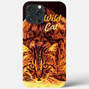 WILD CAT KITTEN iPhone 13 PRO MAX HOESJE