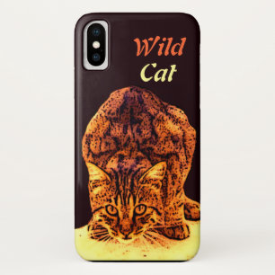 WILD CAT KITTEN iPhone X HOESJE