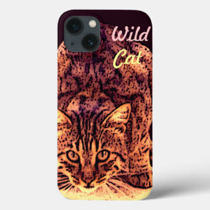 WILD CAT KITTEN iPhone 13 HOESJE