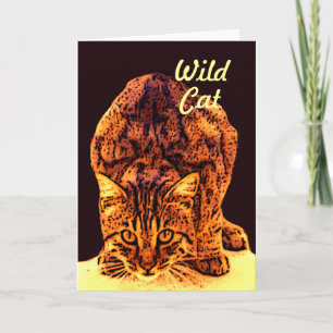 WILD CAT KITTEN KAART