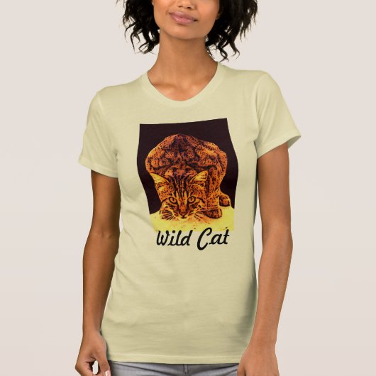 WILD CAT KITTEN T-SHIRT (Voorkant)