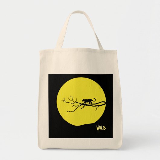 Wild Cat Tote Bag (Voorkant)