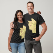 Wild Cat Zwart T-shirt (Unisex)