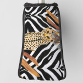 Wild Cheetah Golf Head Hoesje Golfheadcover (Draai 90)