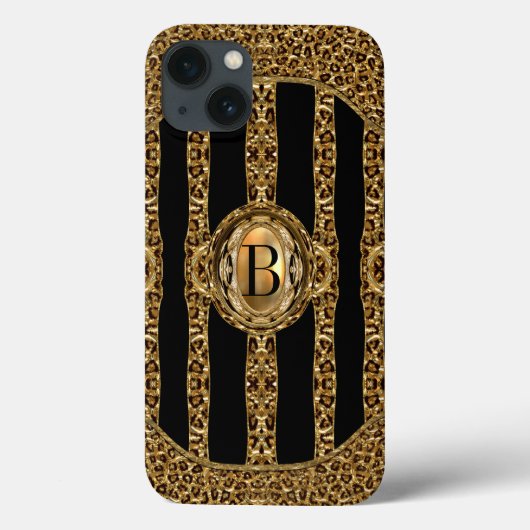 Wild Cheetah Monogram Case-Mate iPhone Case (Achterkant)