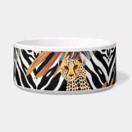Wild Cheetah Pet Bowl Voerbakje