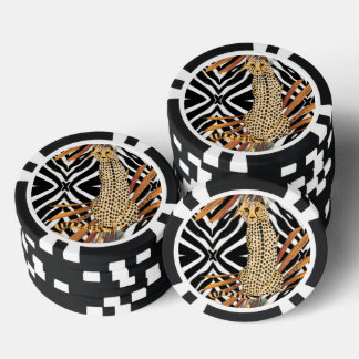 Wild Cheetah Poker Chips