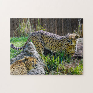 Wild Cheetah Speelgoed Jigzaag Puzzle Legpuzzel