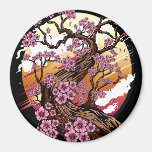 Wild Cherry Blossom Magneet