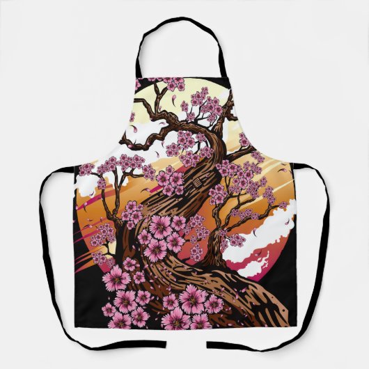 Wild Cherry Blossom Schort (Voorkant)