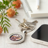 Wild Cherry Blossom Sleutelhanger (Zijkant)