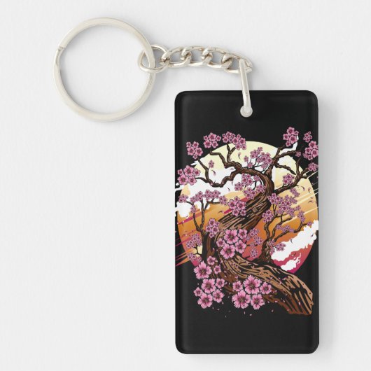 Wild Cherry Blossom Sleutelhanger (Voorkant)