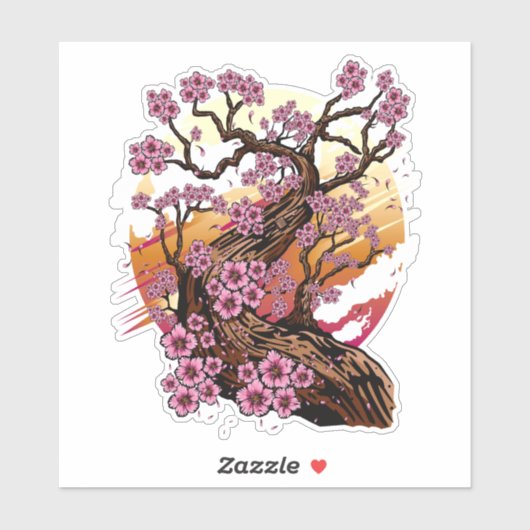 Wild Cherry Blossom Sticker (Vel)