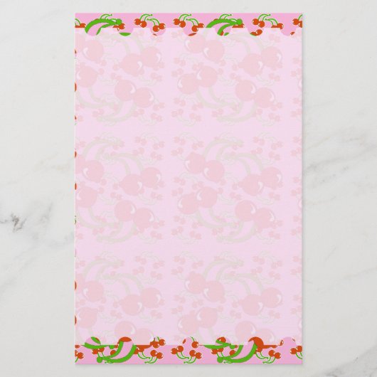 Wild Cherry Stationery Briefpapier (Voorkant)