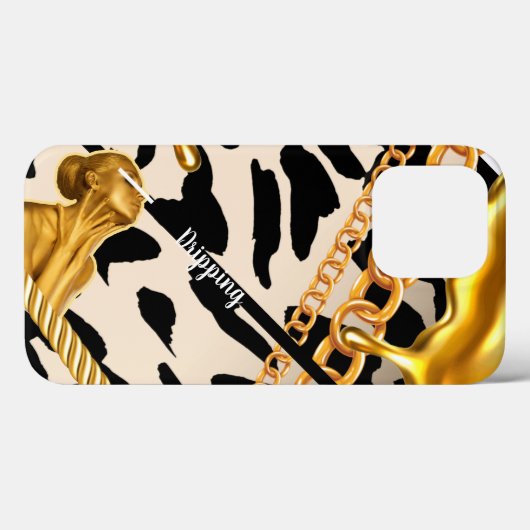 Wild Chic Custom Luxury Girly iPhone / coque ipad (Verso (horizontal))