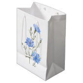 Wild Chicory Flower Botanical Waterverf Art Medium Cadeauzakje (Voorkant Gekanteld)