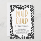 Wild Child Baby shower Kaart (Voorkant)