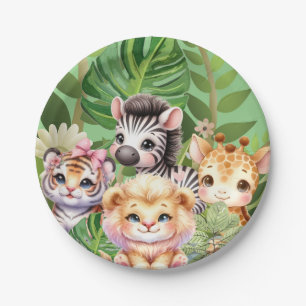 Wild Child Oerwoud Kawaii Animals Papieren Bordje