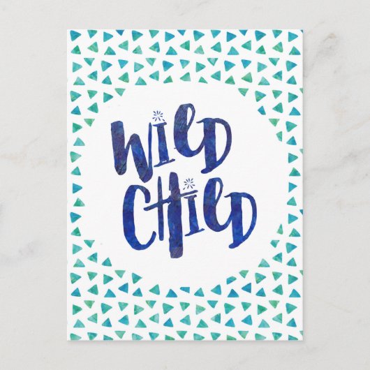 Wild Child Quote Briefkaart (Voorkant)