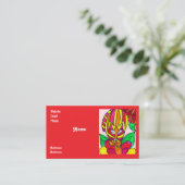 Wild Colorful Business Card Visitekaartje (Staand voorkant)