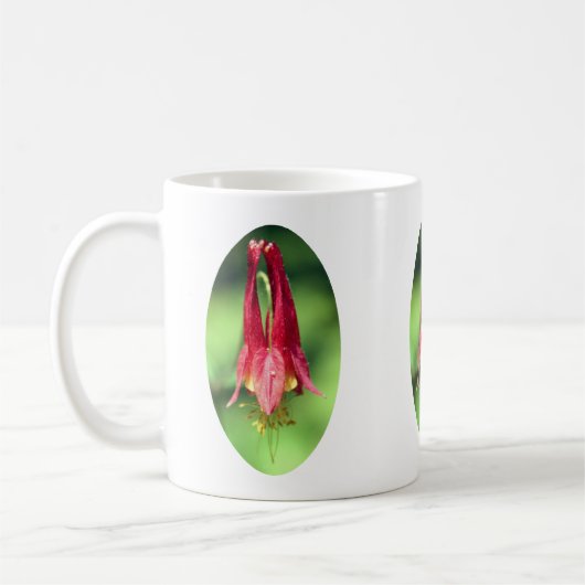 Wild Columbine Flower Personalized Koffiemok (Links)