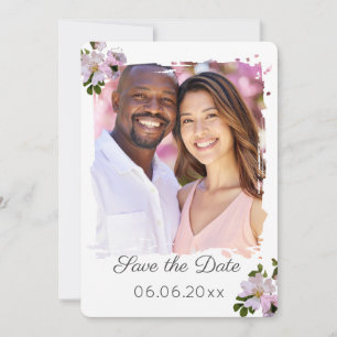 Wild Country Roos Bewaar de datum Fotokaart Save The Date