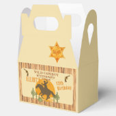 Wild cowboy westerne verjaardag bedankdoosjes (Geopend)