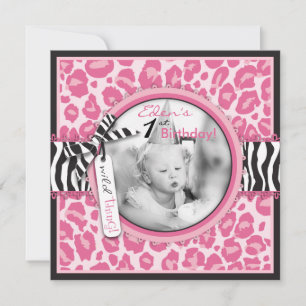 Wild Cupcake CP Invitation Square 2 Kaart