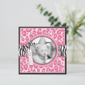 Wild Cupcake CP Invitation Square B2 Kaart (Staand voorkant)