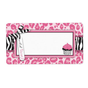 Wild Cupcake CP-naamlabel Etiket
