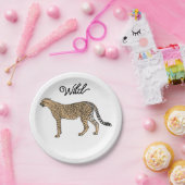Wild Custom Cheetah Papieren Bordje (Feest)