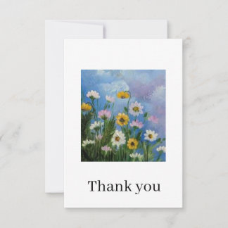 Wild daisies Thank you card Bedankkaart