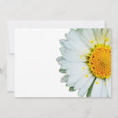 Wild Daisy Begrafenis Aankondiging Kaart (Achterkant)