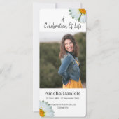 Wild Daisy Célébration Du Carte photo De Vie (Devant)