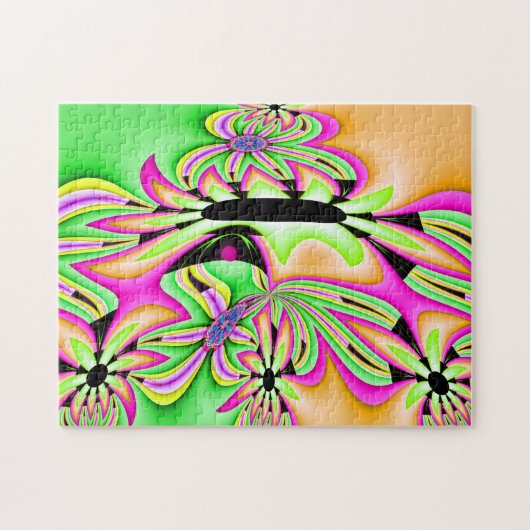 Wild Daisy Fractal Art Legpuzzel (Horizontaal)