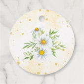 Wild daisy spring bloemen bruiloft bedankt bedankjes labels (Achterkant)