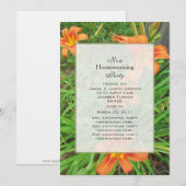 Wild Daylily Party Invitation Kaart (Voorkant / Achterkant)